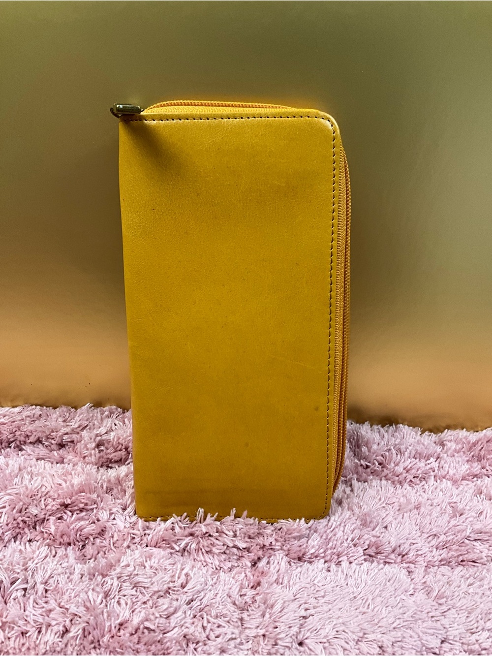 HOBO Mustard Yellow Zip-Around Women's Wallet